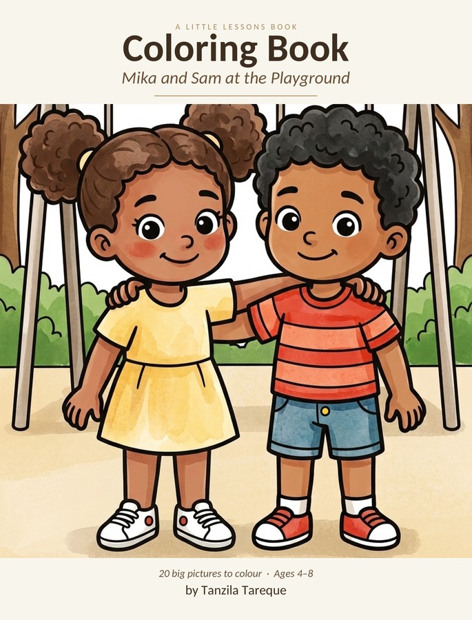 Cover of the Mika and Sam Coloring Book